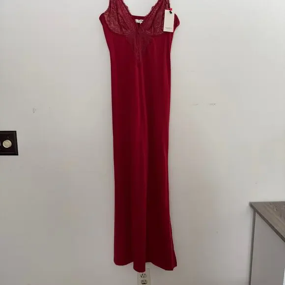 Popilush NWT Lace Bodice Midi Dress Shapewear Lingerie Size Large - Picture 2 of 12